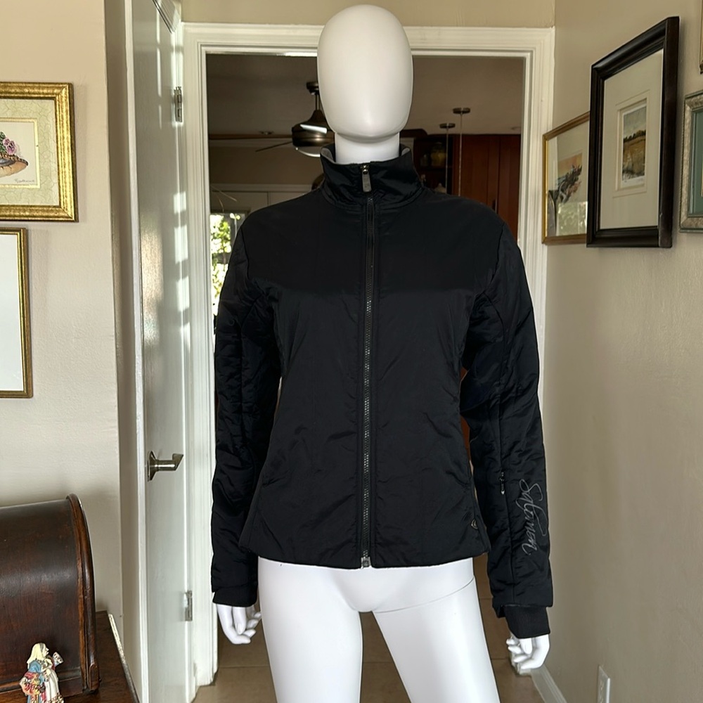 Salomon Insulated Black Quilt Like Pattern Size S